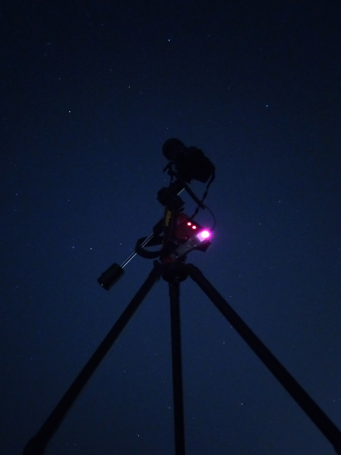 Fotografia con astro inseguitore