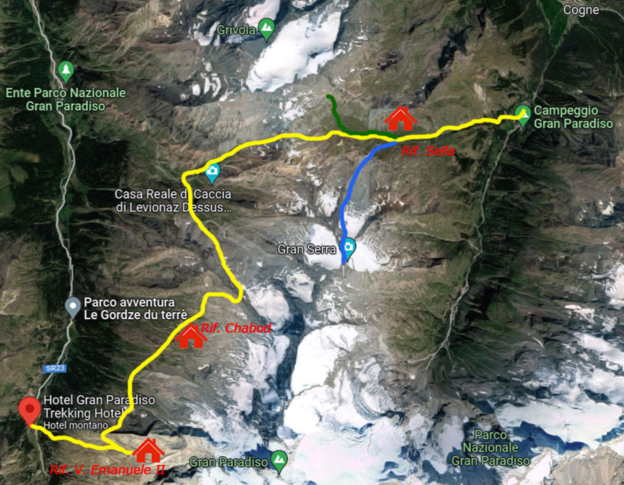 Cartina Gran Paradiso
