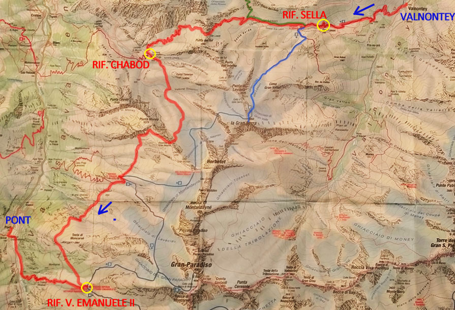 Cartina Gran Paradiso