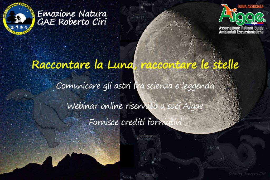 Copertina corso raccontare luna e stelle