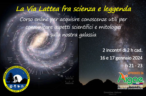 Corso online “La Via Lattea fra scienza e leggenda”