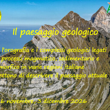 Corso online “Il paesaggio geologico”